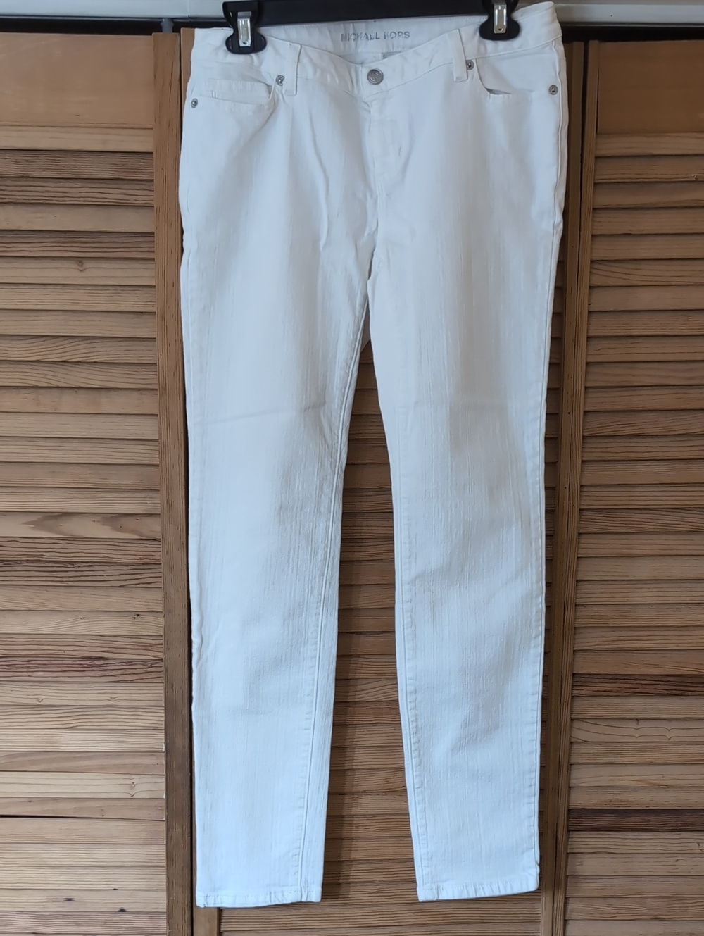 MICHAEL KORS Creamy White Skinny Jeans 4